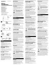 Sony MDR-EX90LP Manual de usuario