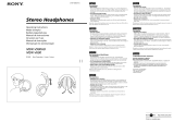 Sony DR BT22iK - Headphones - Semi-open Manual de usuario