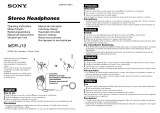Sony MDR-J10 Manual de usuario