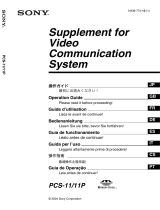 Sony PCS-1/1P Manual de usuario