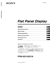 Sony PFM-42X1 Instrucciones de operación