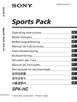 Sony SPK-HC Manual de usuario