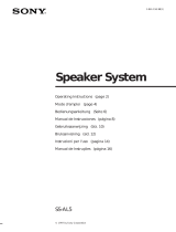 Sony SS-AL5 Manual de usuario