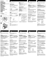 Sony VF-58M Instrucciones de operación