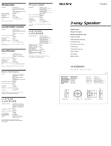 Sony XS-6038MK3 Manual de usuario