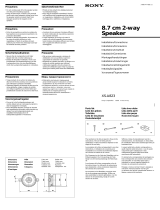 Sony XS-A823 Manual de usuario