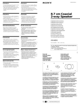 Sony XS-A824 Manual de usuario