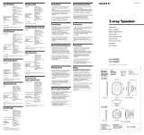 Sony XS-V1650G Manual de usuario