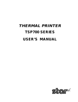 Star Micronics TSP700 Manual de usuario