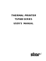 Star Micronics TSP600 SERIES Manual de usuario