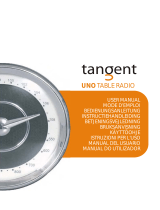Tangent Uno Table Radio - Light oak Manual de usuario