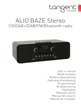Tangent ALIO BAZE MONO CD/DAB+/FM/BT Black High Gloss Manual de usuario