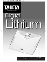 Tanita Scale HD-332 Manual de usuario