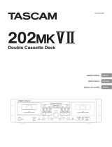 Tascam 202MKVII Manual de usuario