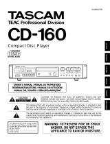 Tascam CD-160 Manual de usuario