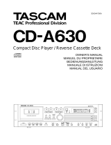 Tascam CD-A630 El manual del propietario