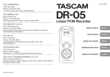 Tascam DR-05 Manual de usuario