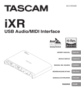 Tascam iXR Manual de usuario