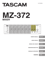 Tascam MZ-372 Mixer Manual de usuario