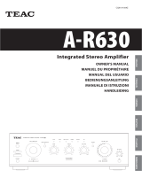 TEAC AR630 MKII El manual del propietario