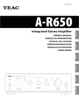 TEAC A-R630 El manual del propietario
