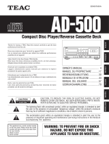 TEAC AD-500 Manual de usuario