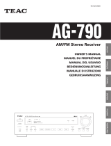 TEAC AG-790A El manual del propietario
