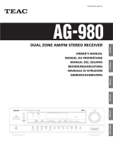TEAC AG-980 El manual del propietario