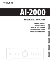 TEAC AI-2000 Distinction El manual del propietario