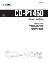 TEAC CD-P1450 Manual de usuario