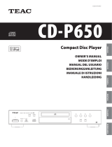 TEAC CD-P650 El manual del propietario