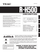 TEAC R-H500 El manual del propietario