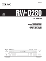 TEAC RW-D280 El manual del propietario