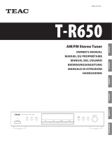 TEAC T-R650 El manual del propietario