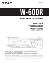 TEAC W-600R El manual del propietario