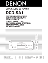 Technicolor - Thomson DCD-SA1 Manual de usuario