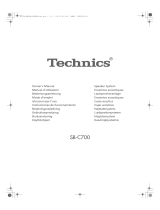 Technics SB-C700 Instrucciones de operación
