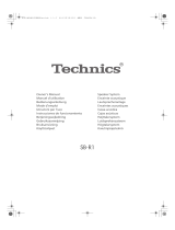 Technics SB-R1 Instrucciones de operación