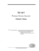 Teledyne TED-60 Manual de usuario