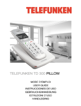 Telefunken TD 301 PILLOW Manual de usuario