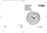 TFA Dostmann Analogue alarm clock Manual de usuario