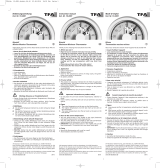 TFA Analogue Bimetall-Maxima-Minima-Thermometer Manual de usuario