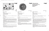 TFA Analogue Designer Wall Clock with Aluminium Frame Manual de usuario