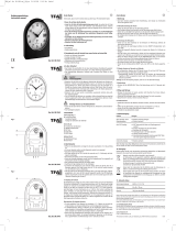 TFA Analogue radio-controlled alarm clock with digital display of seconds Manual de usuario