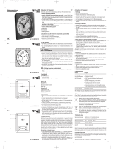 TFA Analogue Radio-Controlled Alarm Clock with Digital Display of Temperature Manual de usuario