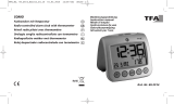 TFA Digital Radio-Controlled Alarm Clock with Temperature SONIO Manual de usuario