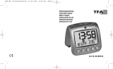 TFA Digital radio-controlled alarm clock with temperature SONIO 2.0 Manual de usuario