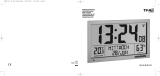 TFA Digital XL Radio-Controlled Wall Clock with Room Climate Manual de usuario