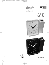 TFA Radio-controlled projection alarm clock with analogue display Manual de usuario