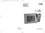 TFA Radio-Controlled Projection Alarm Clock with Temperature El manual del propietario